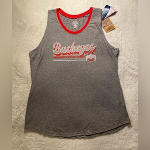 Gray Ohio State Buckeyes Tank Top NEW Ladies Large Rivalry Threads